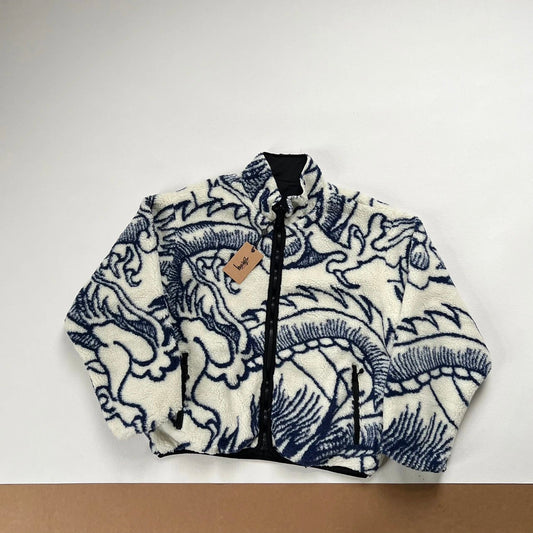 Veste Stussy Dragon Sherpa Bleue